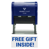 Free Gift Inside Self-Inking Office Rubber Stamp