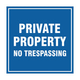 Signs ByLITA Square Private Property Sign with Adhesive Tape, Mounts On Any Surface, Weather Resistant, Indoor/Outdoor Use