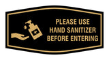 Fancy Please Use Hand Sanitizer Before Entering Sign