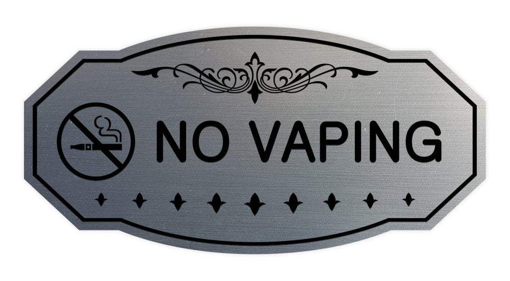 Victorian No Vaping Sign