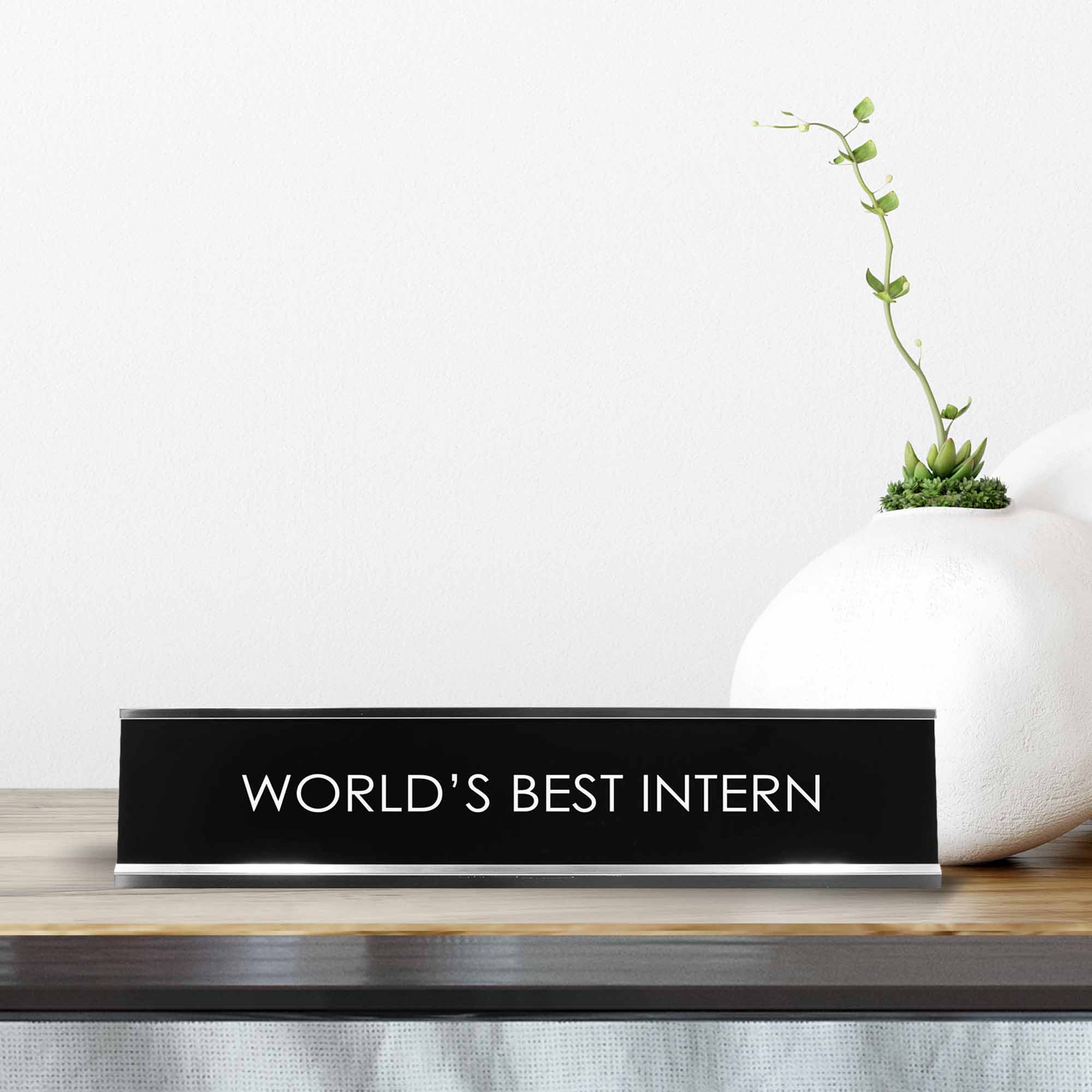 World'S Best Intern Novelty Desk Sign