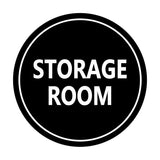 Signs ByLITA Circle Storage Room Sign