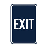 Portrait Round Exit Sign