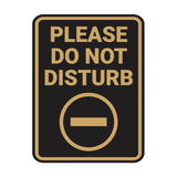 Portrait Round Please Do Not Disturb Wall or Door Sign
