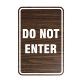 Portrait Round Do Not Enter Sign