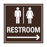 Signs ByLITA Square Restroom Sign