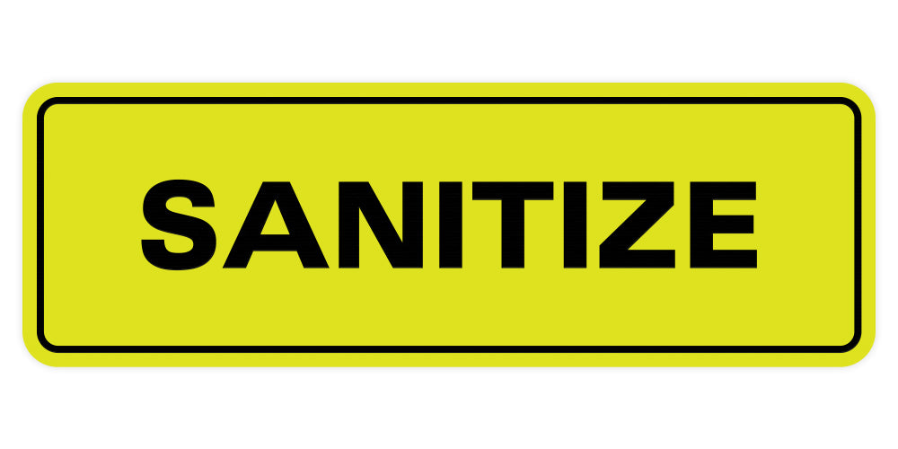 Signs ByLITA Standard Sanitize Sign