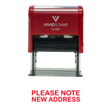 PLEASE NOTE NEW ADDRESS Self Inking Rubber Stamp