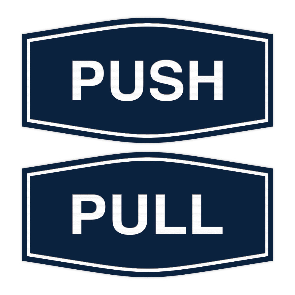 Signs ByLITA Fancy Push Pull Sign Set – Pacific Sign and Stamp