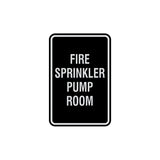 Portrait Round Fire Sprinkler Pump Room Sign