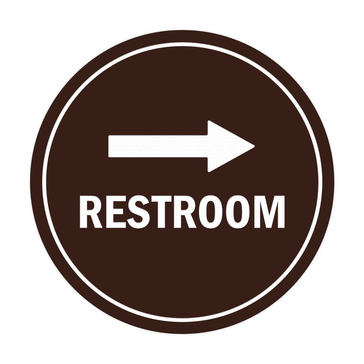 Printable Bathroom Sign With Arrow