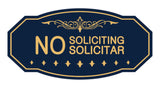 Victorian No Soliciting No Solicitar Sign