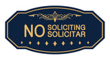 Victorian No Soliciting No Solicitar Sign