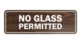 Signs ByLITA Standard No Glass Permitted Sign