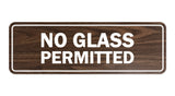 Signs ByLITA Standard No Glass Permitted Sign
