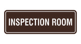 Standard Inspection Room Sign