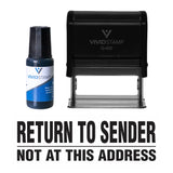 Return To Sender Not At This Address Self Inking Rubber Stamp Combo With Refill