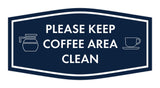 Fancy Please Keep Coffee Area Clean Wall or Door Sign