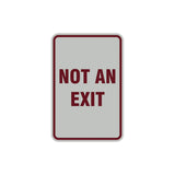 Portrait Round Not An Exit Sign