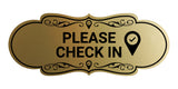 Designer Please Check In Wall or Door Sign