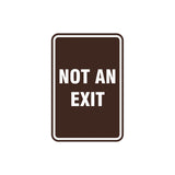 Portrait Round Not An Exit Sign