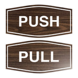 Signs ByLITA Fancy Push Pull Sign Set