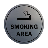 Signs ByLITA Circle Smoking Area Sign