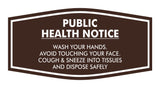Fancy Public Health Notice Please Wash Your Hands Sign