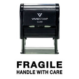 Fragile Handle With Care Self Inking Rubber Stamp