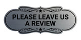 Designer Please Leave Us a Review Wall or Door Sign
