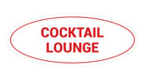 Signs ByLITA Oval Cocktail Lounge Sign
