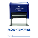 Accounts Payable Due Date Self Inking Rubber Stamp