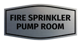 Signs ByLITA Fancy Fire Sprinkler Pump Room Sign with Adhesive Tape, Mounts On Any Surface, Weather Resistant, Indoor/Outdoor Use