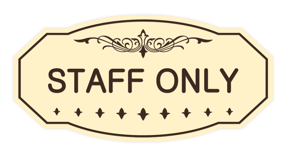 Signs ByLITA Victorian Staff Only Sign – Pacific Sign and Stamp