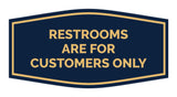 Signs ByLITA Fancy Restrooms are for Customers Only Sign