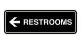 Signs ByLITA Standard RESTROOM (LEFT ARROW) Sign