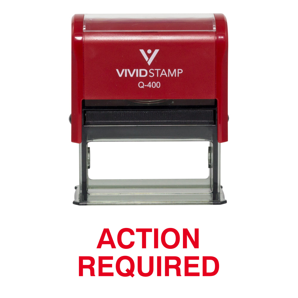 Action Required Office Self Inking Rubber Stamp