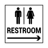 Signs ByLITA Square Restroom Sign
