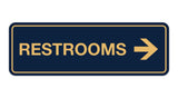 Signs ByLITA Standard RESTROOM (RIGHT ARROW) Sign