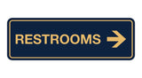 Signs ByLITA Standard RESTROOM (RIGHT ARROW) Sign