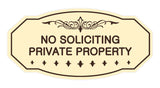 Victorian No Soliciting Private Property Sign