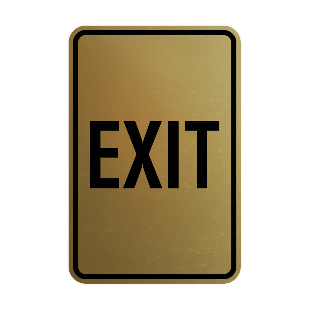 Portrait Round Exit Sign – Pacific Sign and Stamp