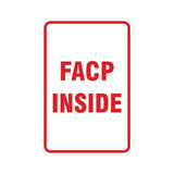 Portrait Round Facp Inside Sign