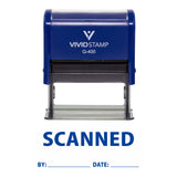 Scanned By Date Self Inking Rubber Stamp