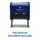 TIME SENSITIVE DOCUMENTS ENCLOSED Self Inking Rubber Stamp