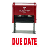 Due Date Self Inking Rubber Stamp