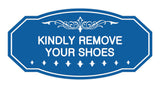 Victorian Kindly Remove Your Shoes Sign