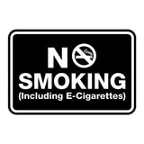 No Smoking including E-Cigarettes Sign