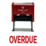 Overdue Self Inking Rubber Stamp