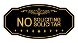 Victorian No Soliciting No Solicitar Sign